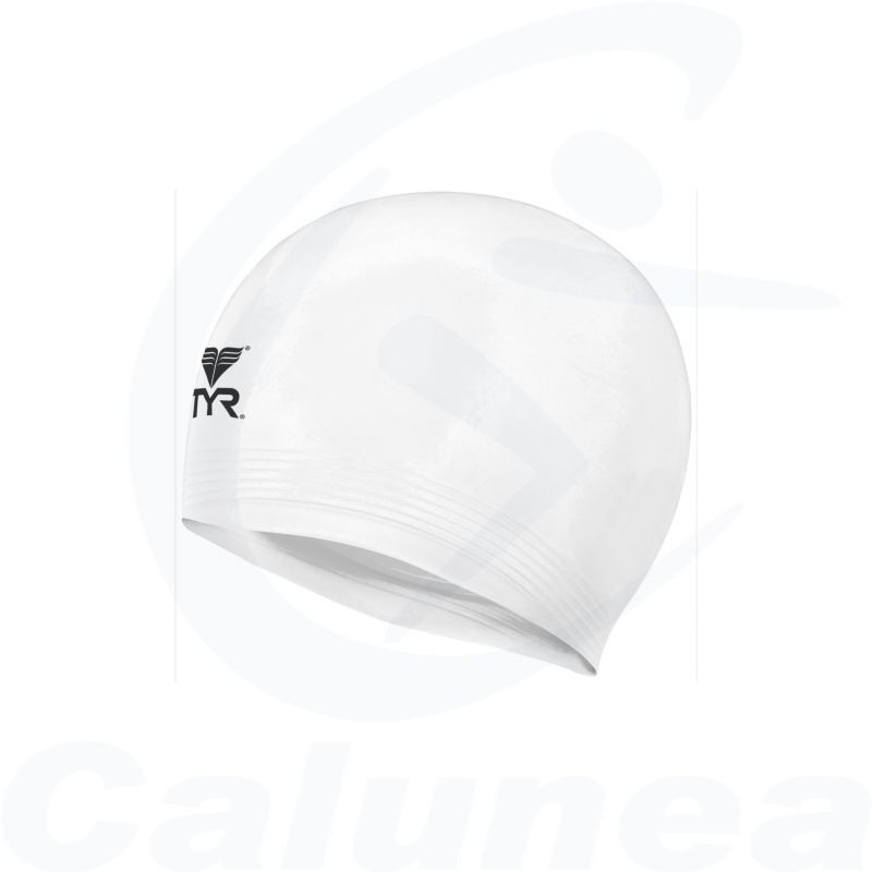 Image du produit SOLID LATEX SWIMCAP KIDS WHITE TYR - boutique Calunéa