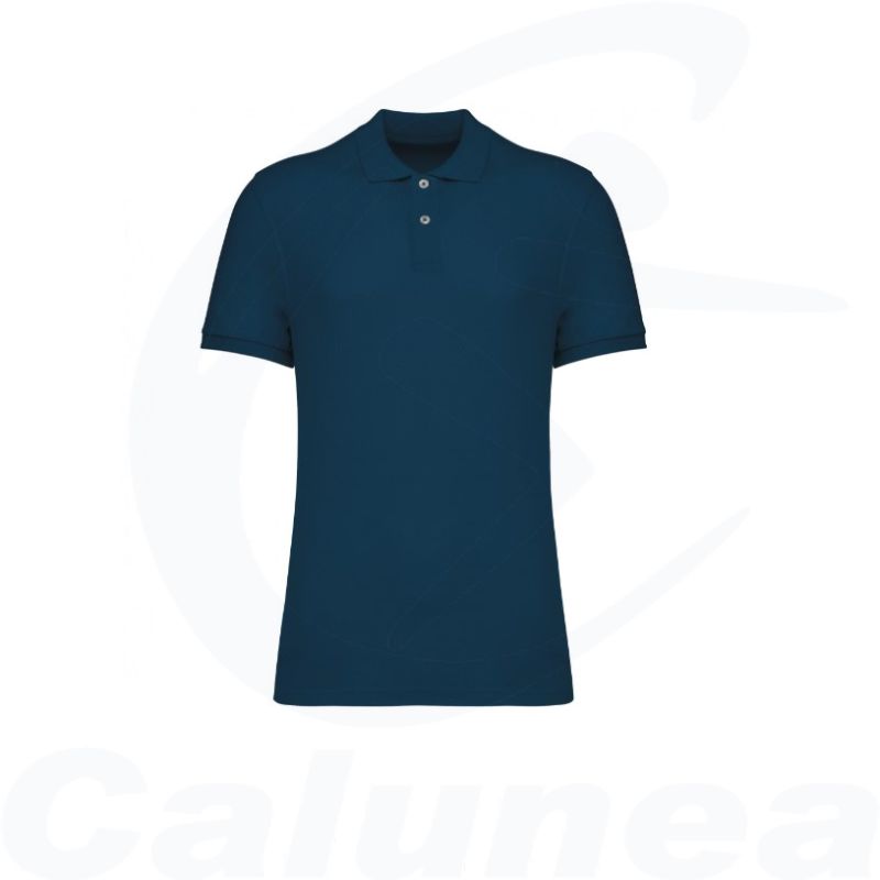 Image du produit ECO RESPONSIBLE POLO SHIRT NATIVE SPIRIT PEACOCK BLUE CALUNEA - boutique Calunéa