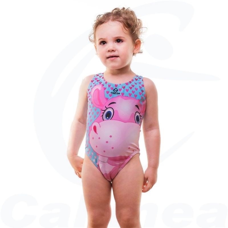 Image du produit Toddler girls swimsuit LADY HIPPO ODECLAS  - boutique Calunéa