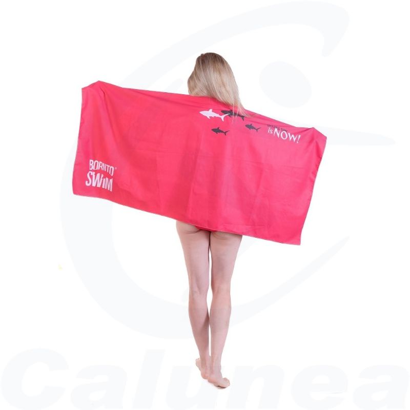 Image du produit MICROFIBER TOWEL NOW! RED / PINK BORN TO SWIM - boutique Calunéa