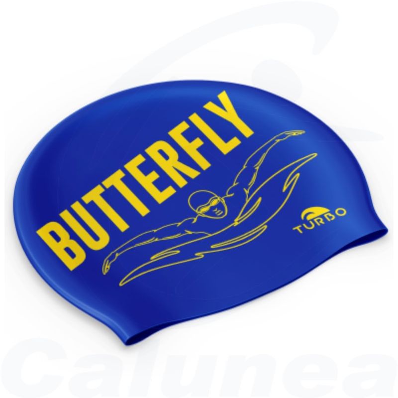 Image du produit Silicone swimcap BUTTERFLY ROYAL BLUE TURBO - boutique Calunéa