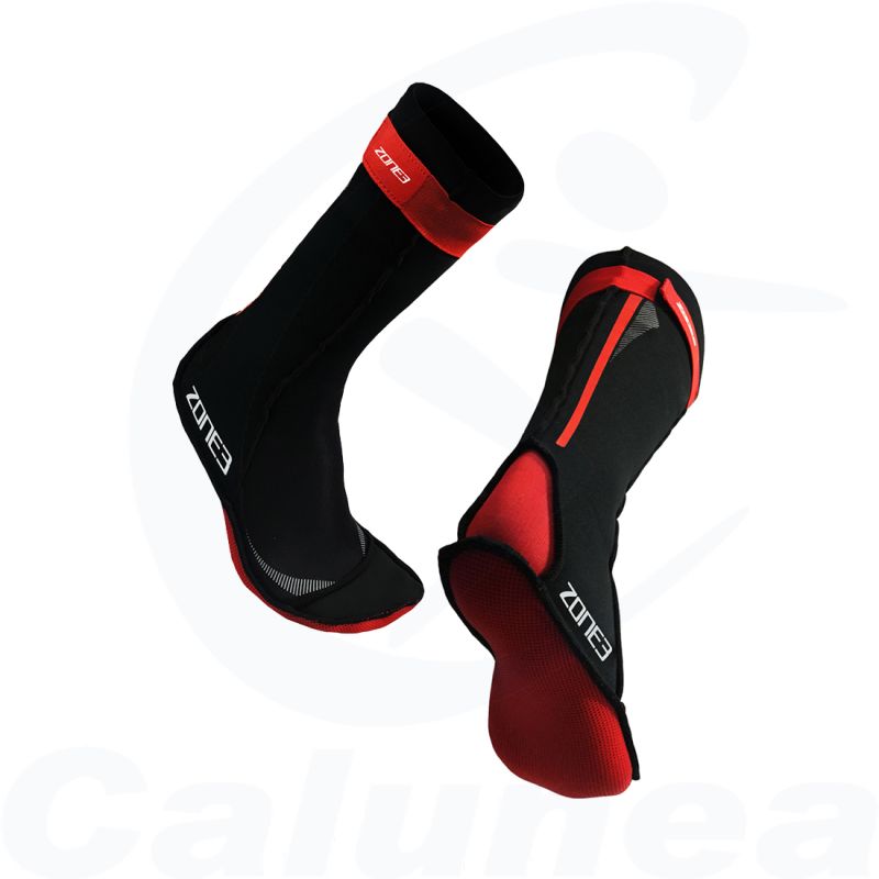 Image du produit NEOPRENE SWIM SOCKS BLACK / RED ZONE3 (35/45) - boutique Calunéa