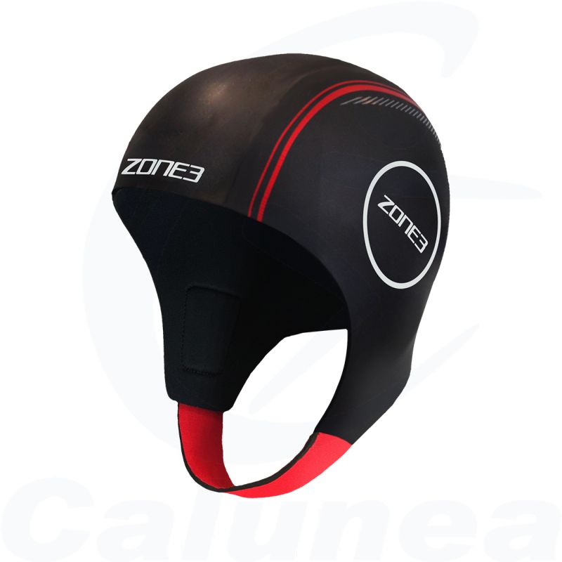 Image du produit NEOPRENE SWIM CAP BLACK / RED ZONE3 - boutique Calunéa