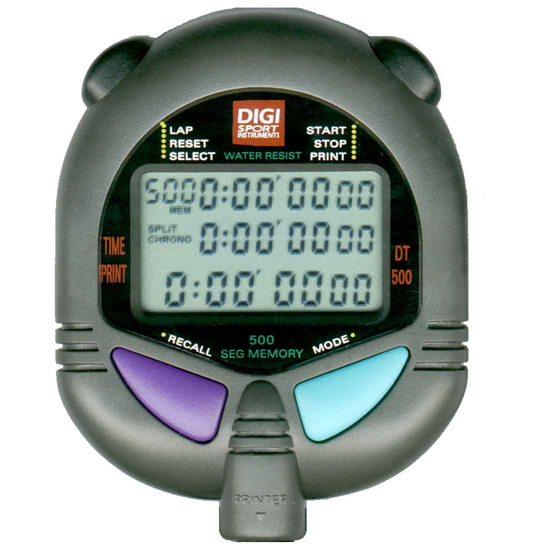 stopwatch dt500 swimming waterproof 30 meters 500 memories digi sport instruments